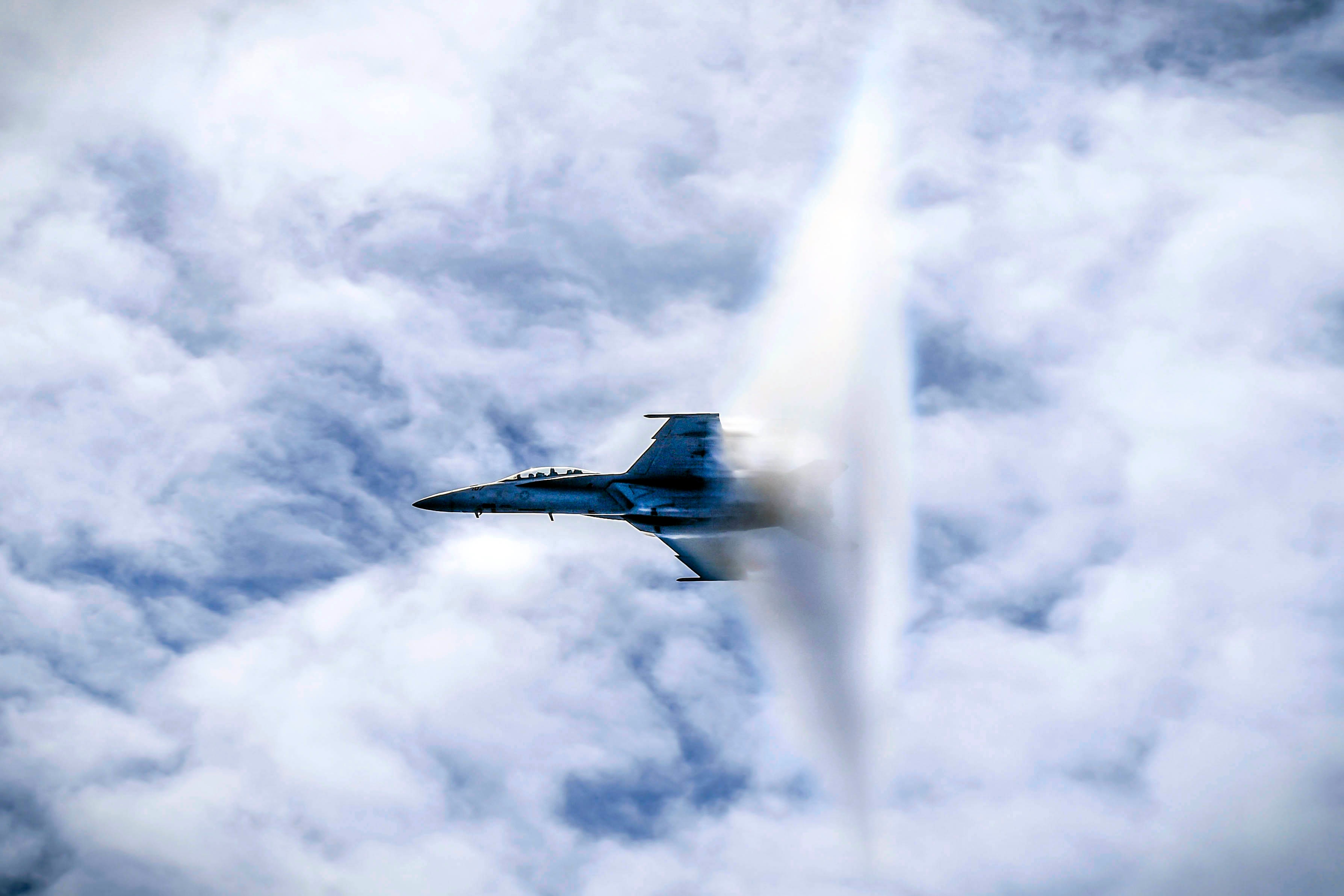 Jet goes Supersonic. Photo: DoD